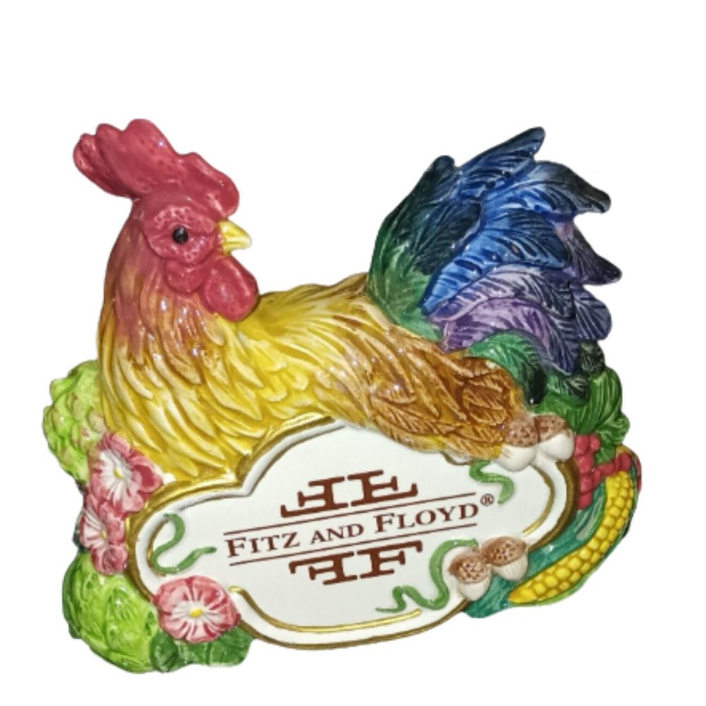 Fitz & Floyd Rooster Dealer Display 6.5 in. x 5.75 in.
